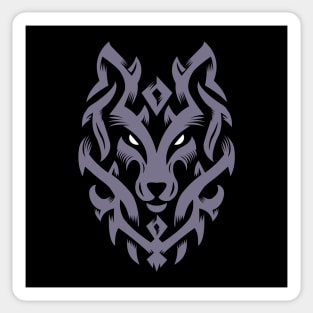 Wolf Tribal Ornament lovely blend drawing cute cool colorful Sticker